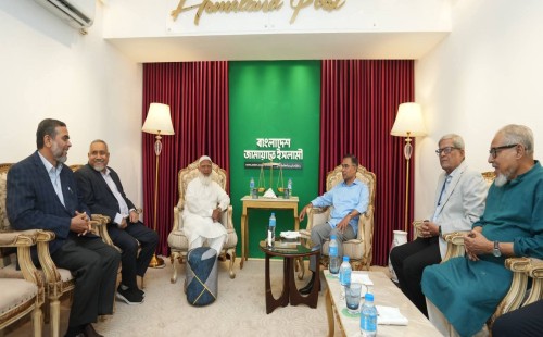 জামায়াত আমিরের বাসায় তারেক রহমান